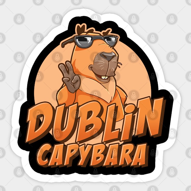 Dublin capybara Sticker by NeedsFulfilled